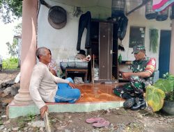 Pererat Hubungan Silaturahmi, Babinsa Koramil Gandusari Anjangsana Ke Rumah Warga Binaannya