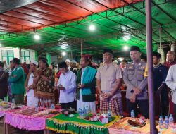 Dansatgas Pamtas Yonif 645/Gty Menghadiri Peringatan Maulid Nabi Besar Muhammad SAW 1444 H