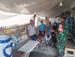 Melalui Kegiatan Komsos Babinsa Berikan Himbauan Upaya Pencegahan Banjir