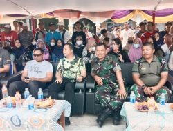 HUT TNI ke 77 Lapangan Bola Voli Kantor Desa Hegarmukti Jadi Sasaran Turnamen Bola Volley Dandim Cup 0509 Tahun 2022