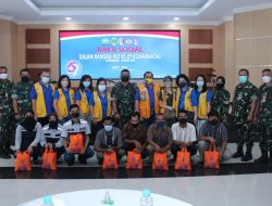 Bakti Sosial, Kolonel Tek Wisnu Saputro Berikan Sembako ke Masyarakat