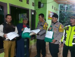 Pasca Terjadinya Tanah Longsor, Polsek Megamendung Polres Bogor Berikan Bantuan