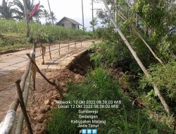 Jalan Penghubung Antar Dusun Sumbersari Mulyosari Nunggu Berapa Korban Untuk Diperbaiki