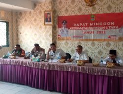 Dukung Forkopimcam Mendadak Babinsa Koramil 01 Tambun Hadiri Rapat Minggon