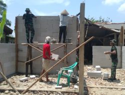 Aksi Nyata TMMD Ke 115 Bangunkan Rumah Tidak Layak Huni di Kecamatan Pebayuran