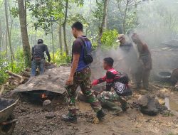 TMMD KE 115 KODIM 0612 TASIKMALAYA, LAKSANAKAN PENGASPALAN JALAN DESA CIKADONGDONG, KECAMATAN BOJONGASIH, KABUPATEN TASIKMALAYA