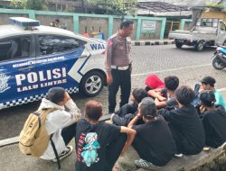 Anggota Satlantas Polrestro Tangerang Kota Jaring 15 Pelajar Saat Nge-BM Truk