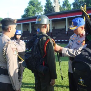 Kasetukpa Lemdiklat Polri Kukuhkan Perangkat Resimen Korps Siswa PAG Gelombang I Dan Diklat Polhut TA. 2022