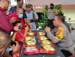 Polres Sanggau Gelar Press Relase Ungkap Kasus 7 Kilogram Sabu dan 2136 Butir Pil Ekstasi dari 3 Tersangka