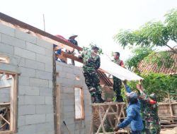 Luar Biasa TMMD ke 115 Kodim 0509 Kabupaten Bekasi Bangun Rumah Warga Hingga Sampai Ke Atap