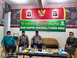 Hari Santri Nasional Tahun 2022 Di Hadiri Sri Kumala SE.MM Sebagai Narasumber