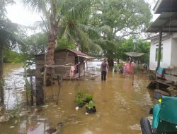 Banjir di Kecamatan Belitang Hilir Mulai Surut, Polisi Imbau Warga Tetap Waspada