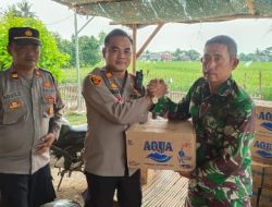 Jalin Kebersamaan Kapolsek Berikan Bantuan Pada Program TMMD ke 115 Kodim 0509 Kabupaten Bekasi