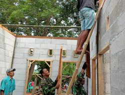 Kodim 0509 Terus Genjot Pembangunan Rumah Warga Desa Kertajaya Dalam Program TMMD ke 115