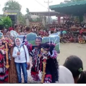 Menampilkan Atraksi Seni dan budaya Reog Gembong Bawono Masyarakat Sekitar Antusias Menontonnya