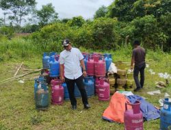 Polsek Leuwidamar Polres Lebak Banten, Temukan Ratusan Tabung Gas Elpiji