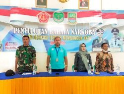 Satgas TMMD ke 115 Gelar Penyuluhan Materi Narkoba di Kantor Desa Kertajaya