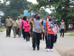 Olahraga Bersama Kapolres Sekadau Dalam Rangka Peringatan HKGB ke-70