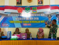 Di Sambut Emak Emak TMMD Ke 115 Gelar Penyuluhan Keluarga Berencana