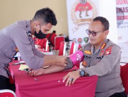 HUT Humas Polri Ke-71, Bidhumas Polda Kalbar Gelar Donor Darah