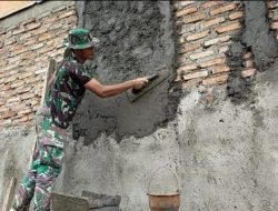 Tak Hanya Mahir Menembak, Satgas TMMD Ke 115 Kodim 0612/Tasikmalaya Juga Mahir Bangun Rumah