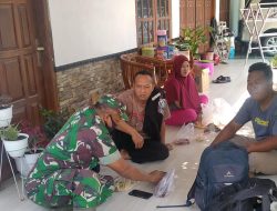 Akibat Cuaca Hujan Tidak Menentu Babinsa Minta Warga Waspada Penyakit DBD