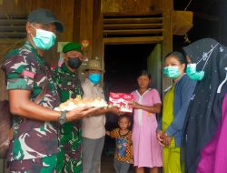 Babinsa 1013-14/ Uut Murung Jajaran Kodim 1013/Muara Teweh Melaksanakan Kegiatan Jumat Berkah Untuk Mengatasi Stunting