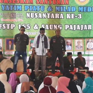 Milad ke 3 Independen Nusantara Bersama FSTP dan Saung Pajajar 5 Bahagiakan 360 Anak Yatim Piatu