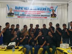 Raker Triwulan III FPII, Ketua FPII Labuhanbatu Raya Terima Kasih Atas Atensi Pemkab Labura