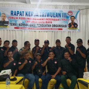 Raker Triwulan III FPII, Ketua FPII Labuhanbatu Raya Terima Kasih Atas Atensi Pemkab Labura