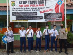 Polsek Pasar Minggu melaksanakan kegiatan Penghimbauan ke SMP.N 212