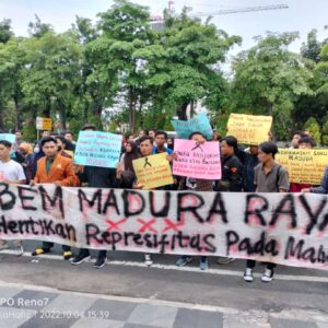 Bawa Jeritan Hati Masyarakat, BEM Madura Raya Gelar Demo Dua Titik