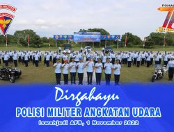 Lanud Iswahjudi Gelar Upacara Peringatan HUT Ke 76 POMAU