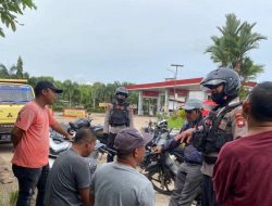 Cegah Premanisme Dan Pungli, Tim PRC Polres Kubu Raya Lakukan Patroli Stasioner