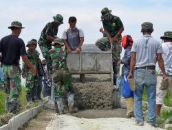 Kepala Desa Kertajaya Berikan Apresiasi Pada Satgas TMMD ke 115