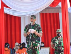 Danrem 083/BDJ Pimpin Apel Gelar Pasukan Siaga Darurat Bencana Kota Batu 2022/2023