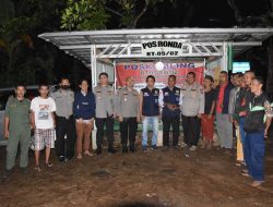 Jaga Kondusifitas, Kapolres Bogor Siskamling Bersama Warga di Desa Presisi Kecamatan Citereup Kabupaten Bogor