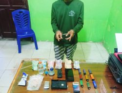 Pria Pemilik 17 Paket Sabu Ditangkap Personil Polsek Kuntodarussalam