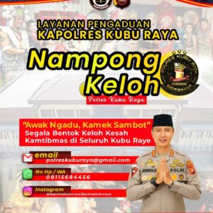 Optimalkan Pelayanan Publik, Kapolres Kubu Raya Buka Call Centre Nampong Keloh