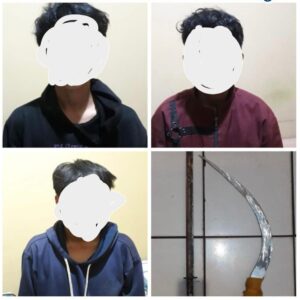 Akan Gelar Aksi Tawuran, 3 Orang Remaja di Amankan Polsek Cileungsi Polres Bogor