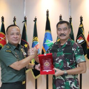 Pangdam XII/Tpr Terima Kunjungan Kerja Tim Peneliti Puslitbang Strahan Balitbang Kemhan