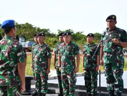 Komandan Lantamal XII Pontianak Berikan Penekanan Kepada Prajurit dan PNS di Jajarannya pada saat Apel Gabungan