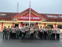 Tingkatkan Sinergitas, Kodim 0204 Berkunjung Ke Polresta Deli Serdang