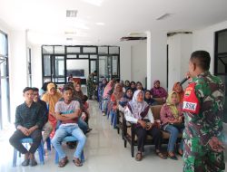 Satgas TMMD gelar Sosialisasi Balatkom dan Bahaya Terorisme