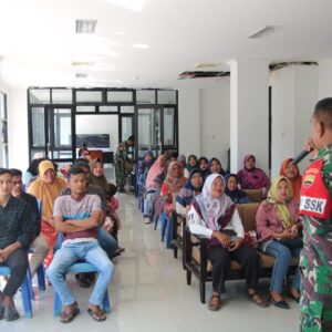 Satgas TMMD gelar Sosialisasi Balatkom dan Bahaya Terorisme