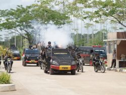 Satbrimob Polda Kalbar Latih Kemampuan Anti Anarkis