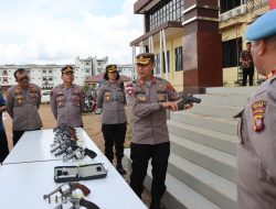 Ini Pesan Kapolres : Senjata Bukan Untuk Gagah Gagahan Tetapi Senjata untuk Penunjang Kerja