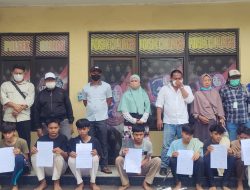 Para Pelajar Yang di Amankan Polsek Cileungsi Akibat Akan Gelar Aksi Tawuran di Serahkan Kepada Orang Tuanya