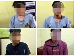Akan Gelar Aksi Tawuran 4 Orang Remaja di Amankan Unit Patroli Polsek Tamansari Polres Bogor