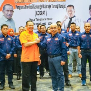 Lantik Pengurus TARUNG DRAJAT (KODRAT) NTB, Ketua Umum PB KODRAT Bamsoet Targetkan Tarung Derajat Masuk Sea Games 2025